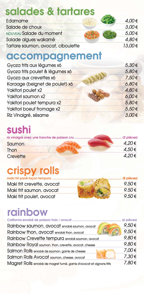 Carte Neko Sushi Pertuis 2025 page 2